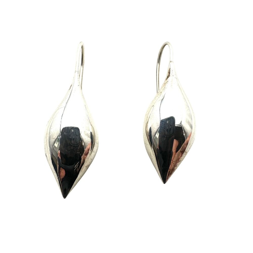 Michael Dawkins Women's Earrings Sterling Silver Drops 1.5" Pierced Chandelier